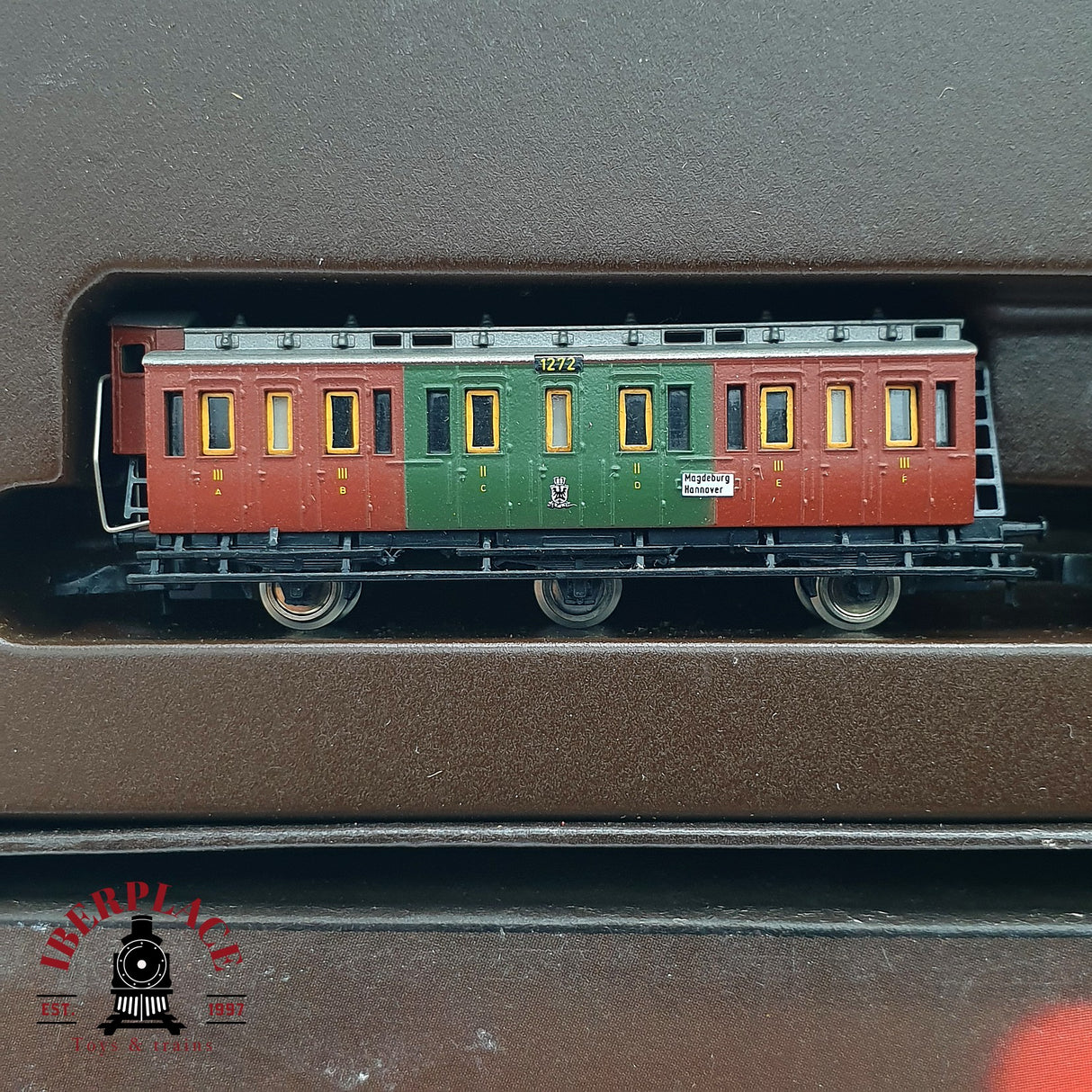 ♻️ 2 mano - Märklin 8104 set Locomotora K.P.E.V 7777 Z escala 1:220 EZ07