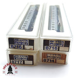 ♻️ 2 mano - Märklin 4x vagones pasajero clases 1-2 silver DB Z escala 1:220 EZ07