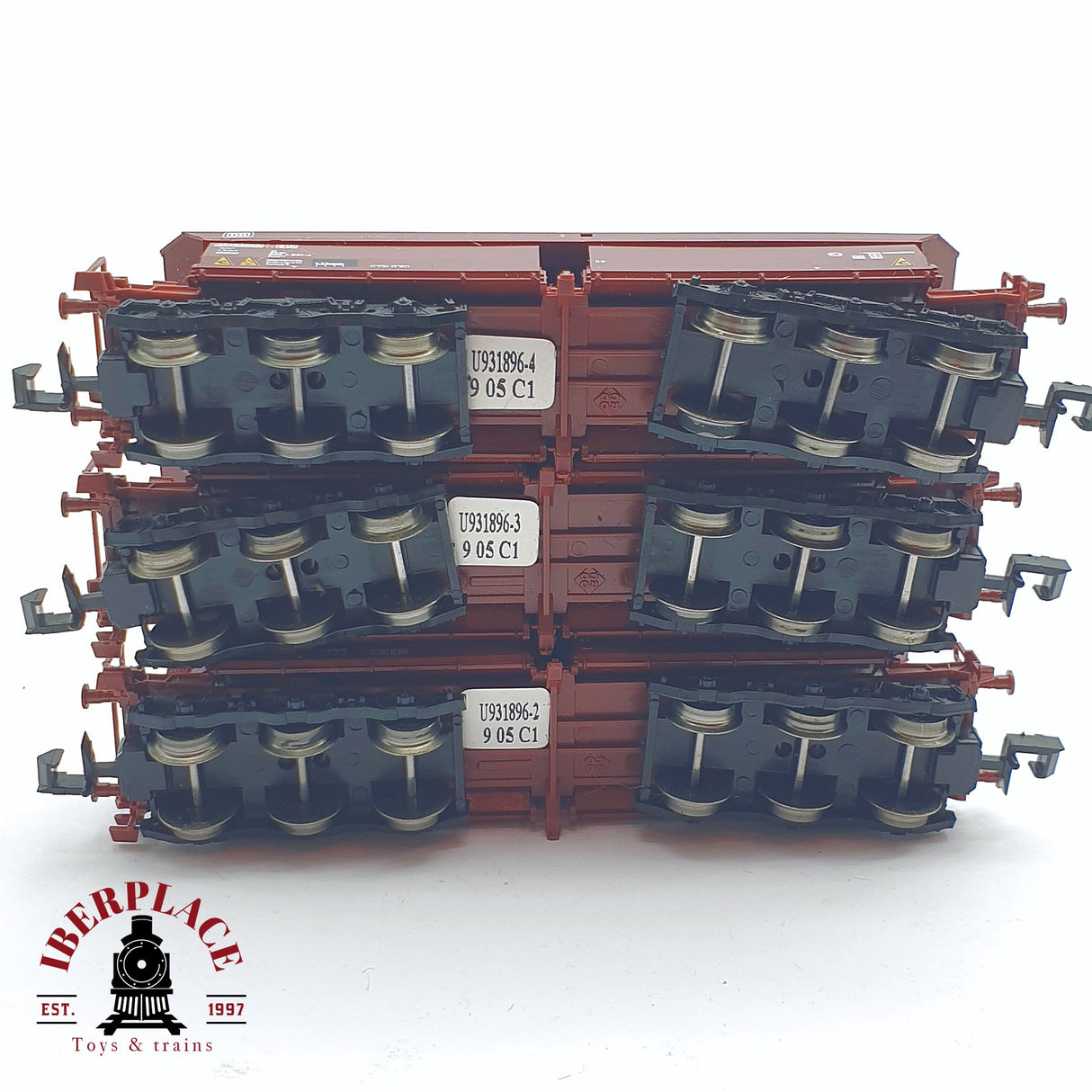 ♻️ 2 mano -  Roco 3x vagones Tolva con carbón DB N escala 1:160 AN03