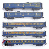 ♻️ 2 mano - Arnold 5x vagones pasajero equipaje, cama, restaurante CIWL N escala 1:160 AN03