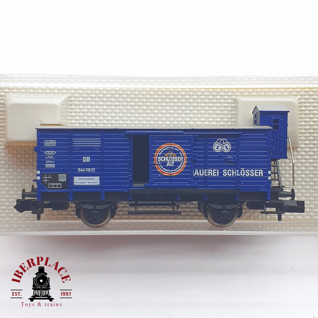 ♻️ 2 mano -  Fleischmann 8359K vagón cerrado con garita DB N escala 1:160 AN03