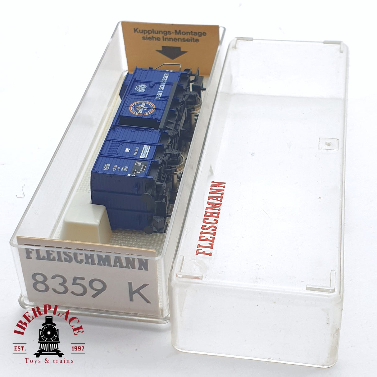 ♻️ 2 mano -  Fleischmann 8359K vagón cerrado con garita DB N escala 1:160 AN03