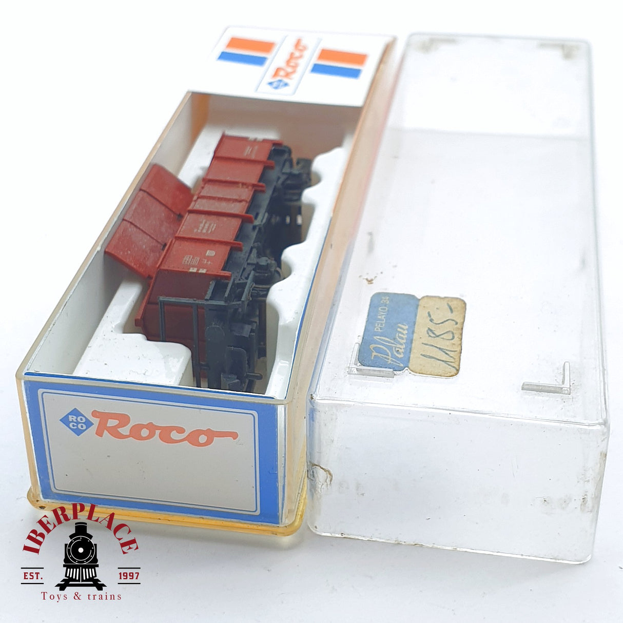 ♻️ 2 mano -  Roco vagón mercancias DB N escala 1:160 AN03