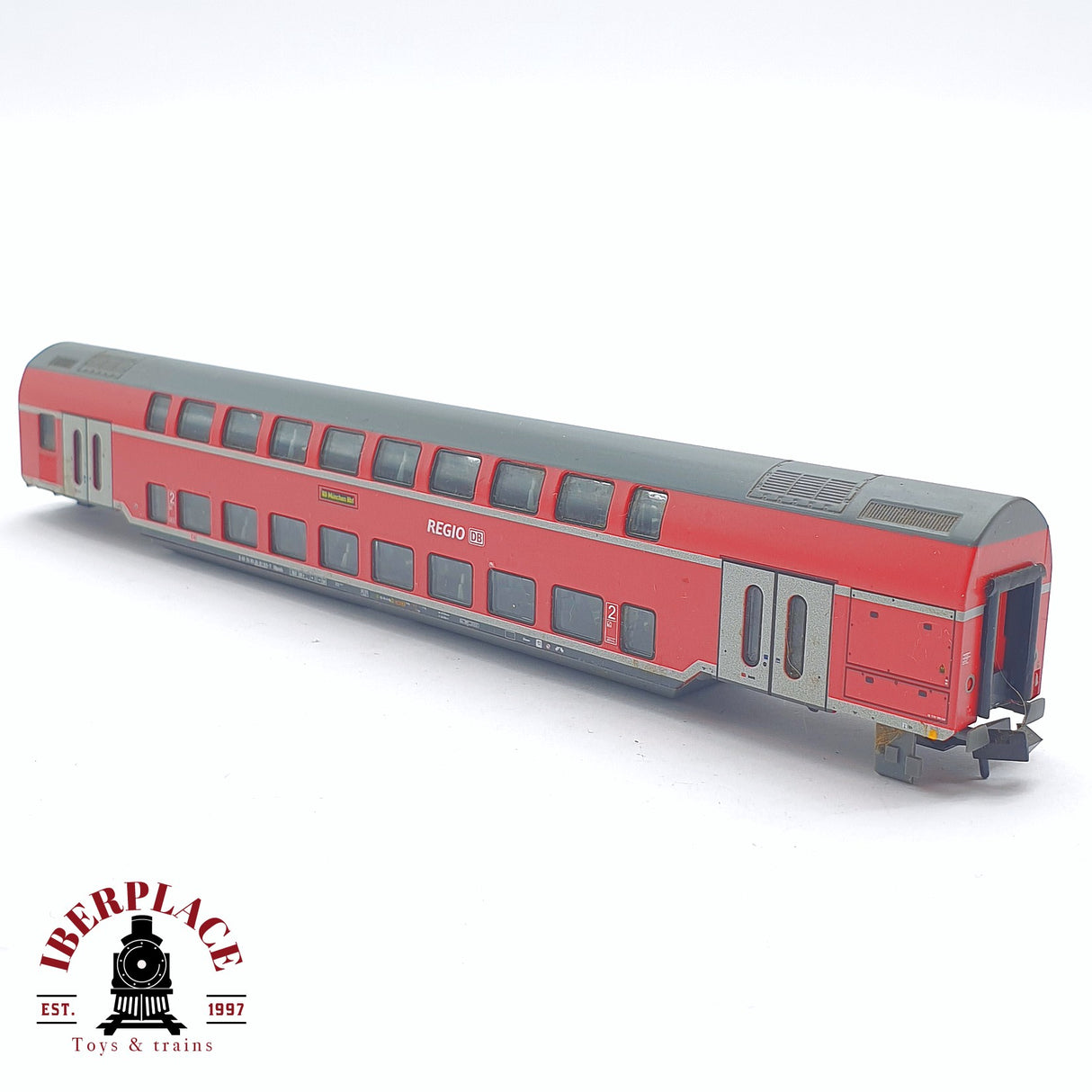 ♻️ 2 mano - Fleischmann vagón de doble piso REGIO DB sin bogies N escala 1:160 AN03