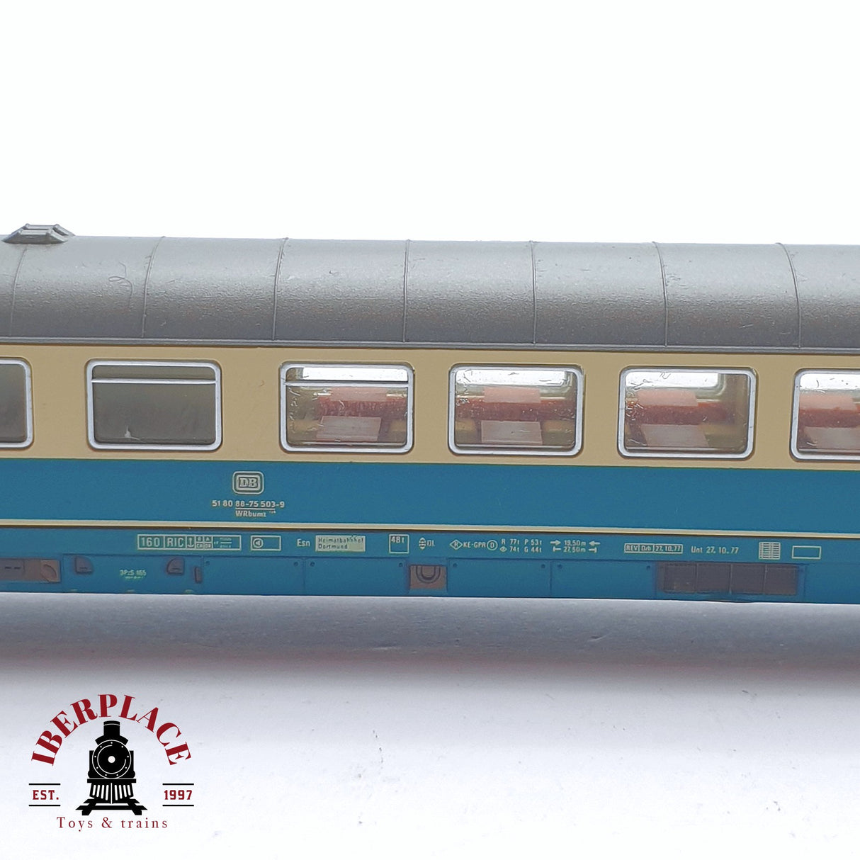 ♻️ 2 mano - Fleischmann vagón pasajeros quick pick DB N escala 1:160 AN03