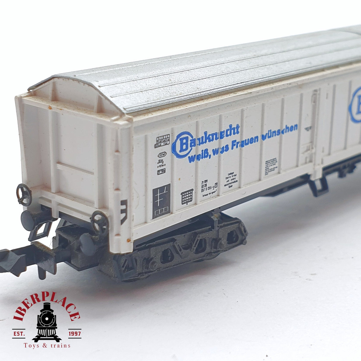 ♻️ 2 mano -  Fleischmann 8389 vagón mercancias Bauknecht DB N escala 1:160 AN03