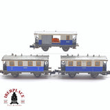 ♻️ 2 mano - 3x Fleischmann vagones pasajero y equipaje TAL N escala 1:160 AN03