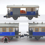 ♻️ 2 mano - 3x Fleischmann vagones pasajero y equipaje TAL N escala 1:160 AN03