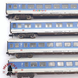 ♻️ 2 mano -  4x Fleischmann vagones pasajero DB Kinderland N escala 1:160 AN03