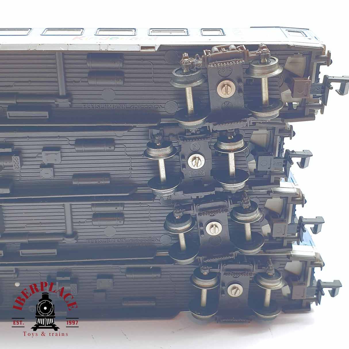 ♻️ 2 mano -  4x Fleischmann vagones pasajero DB Kinderland N escala 1:160 AN03