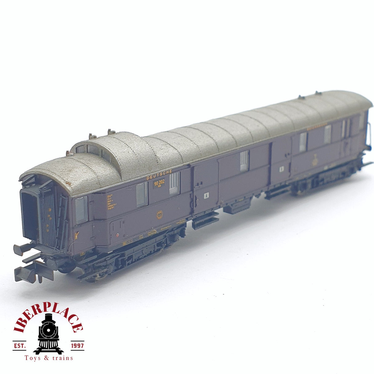 ♻️ 2 mano -  Minitrix vagón equipajes DRG 90 202  N escala 1:160 AN03