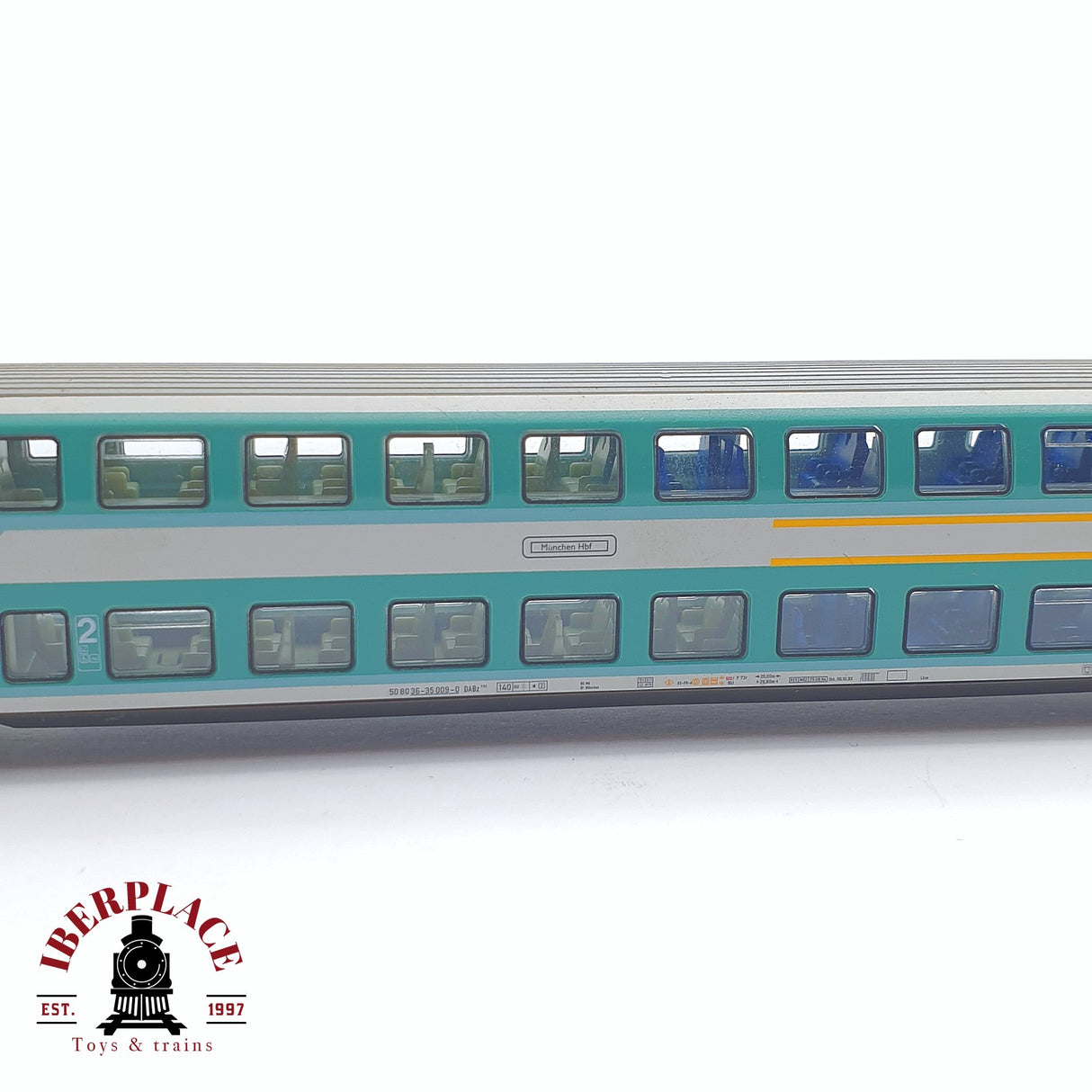 ♻️ 2 mano -  Fleischmann 8154 Vagón de doble piso München Hbf DB N escala 1:160 AN03