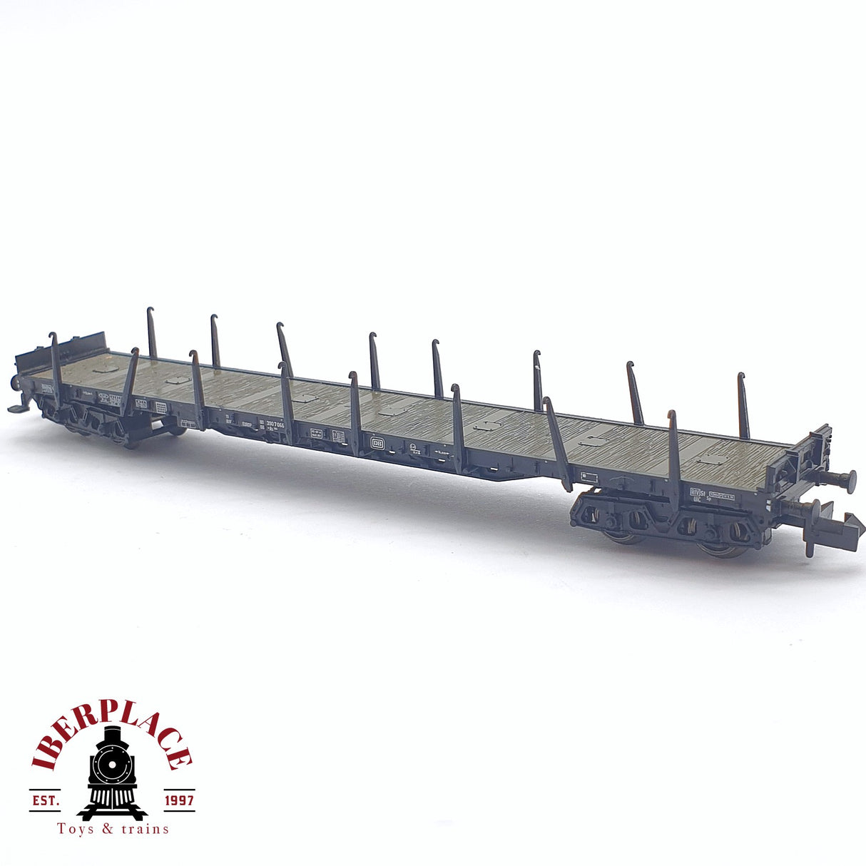 ♻️ 2 mano -  Fleischmann vagón telero DB N escala 1:160 AN03