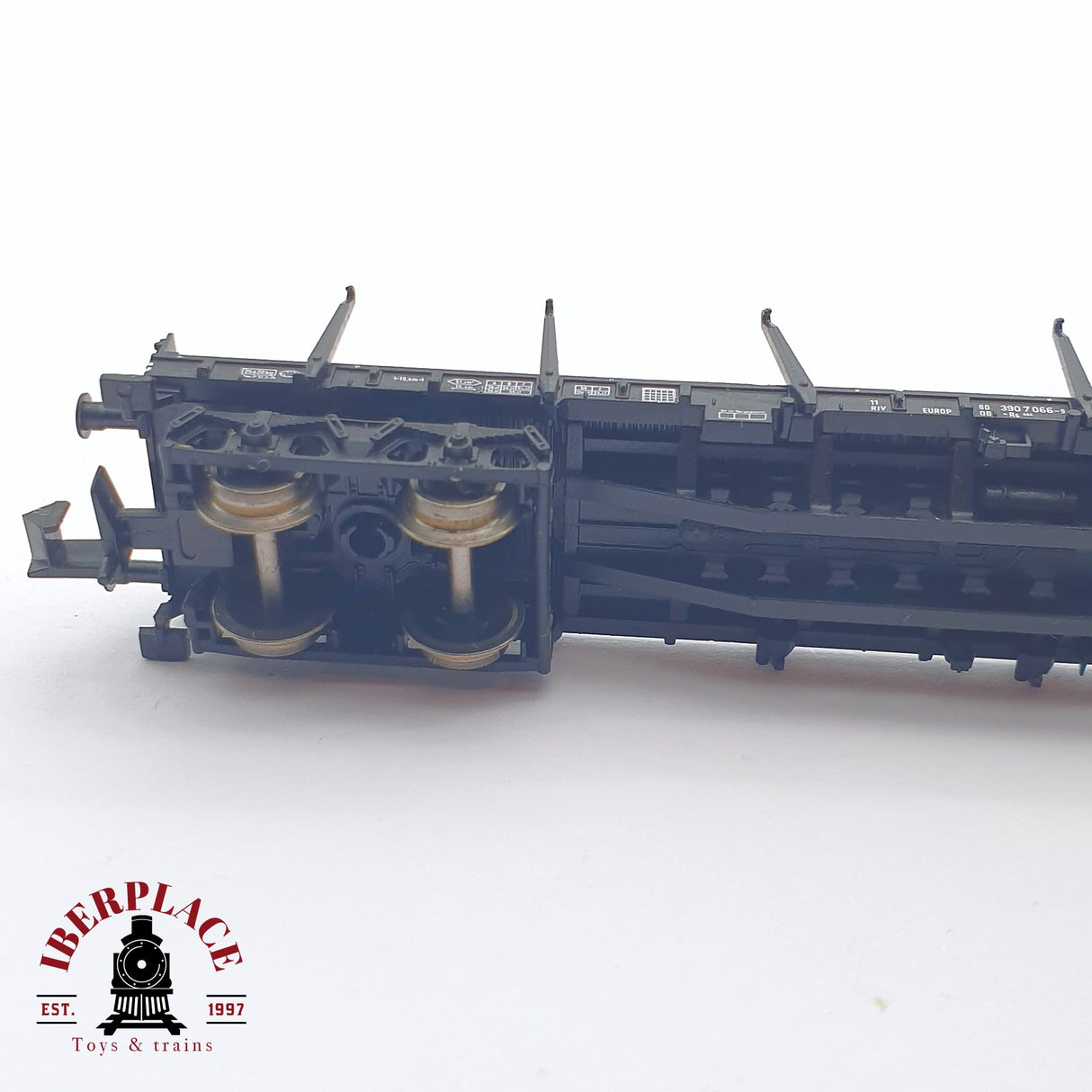 ♻️ 2 mano -  Fleischmann vagón telero DB N escala 1:160 AN03