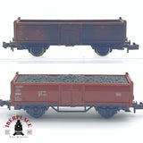 ♻️ 2 mano -  Roco 2x vagones abiertos de borde alto Europ DB N escala 1:160 AN03