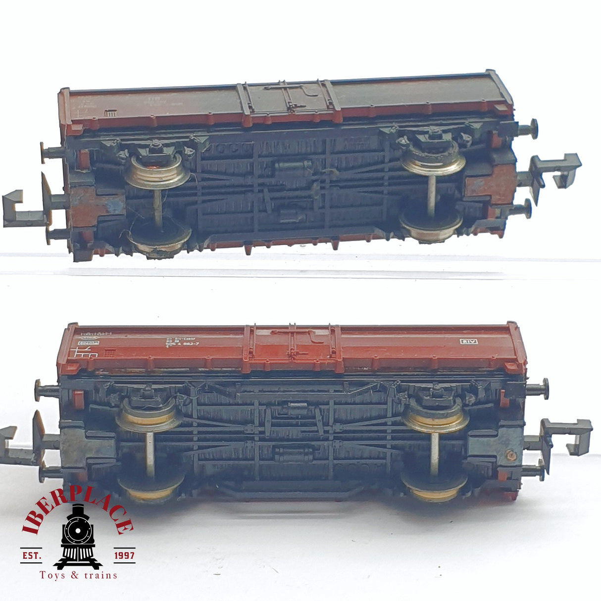 ♻️ 2 mano -  Roco 2x vagones abiertos de borde alto Europ DB N escala 1:160 AN03