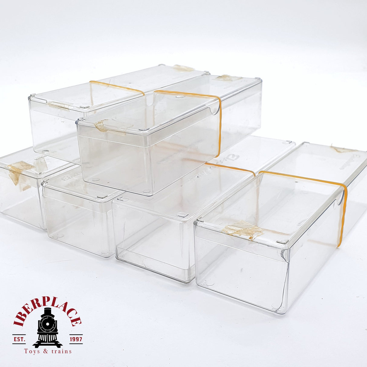 ♻️ 2 mano -  Electrotren 6x cajas vacías para vagones H0 escala 1:87 AN03