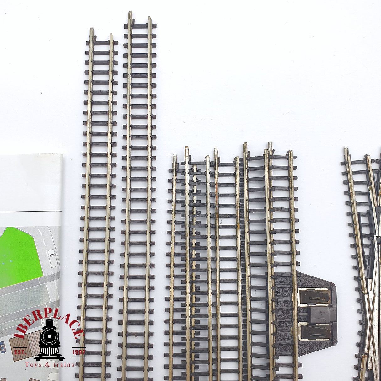 ♻️ 2 mano -  Märklin 25x vías rectas curvas encarrilador Z escala 1:220 AN03