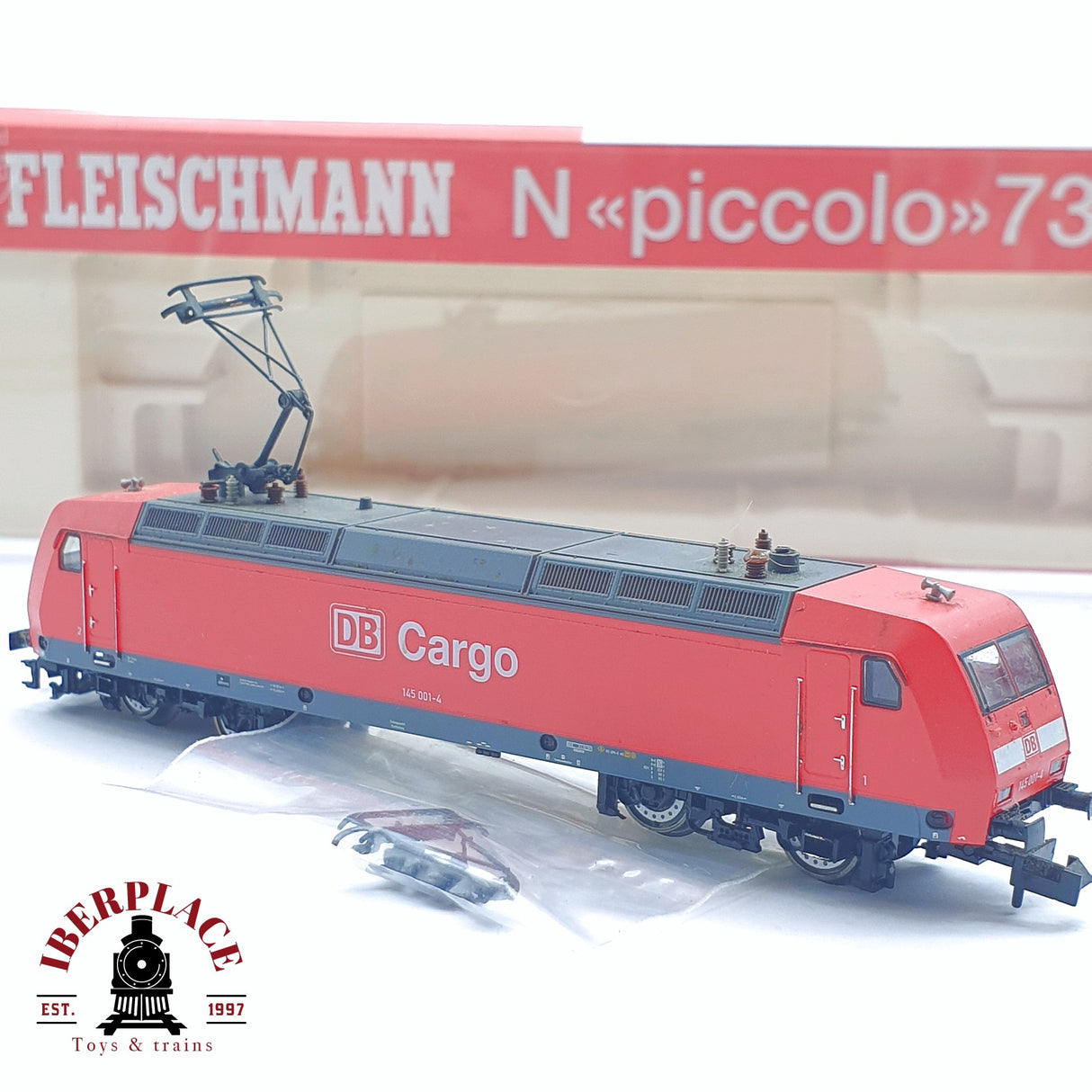 💡♻️ 2 mano -  Fleischmann 7355K Locomotora BR 145 DB cargo N escala 1:160 AN03