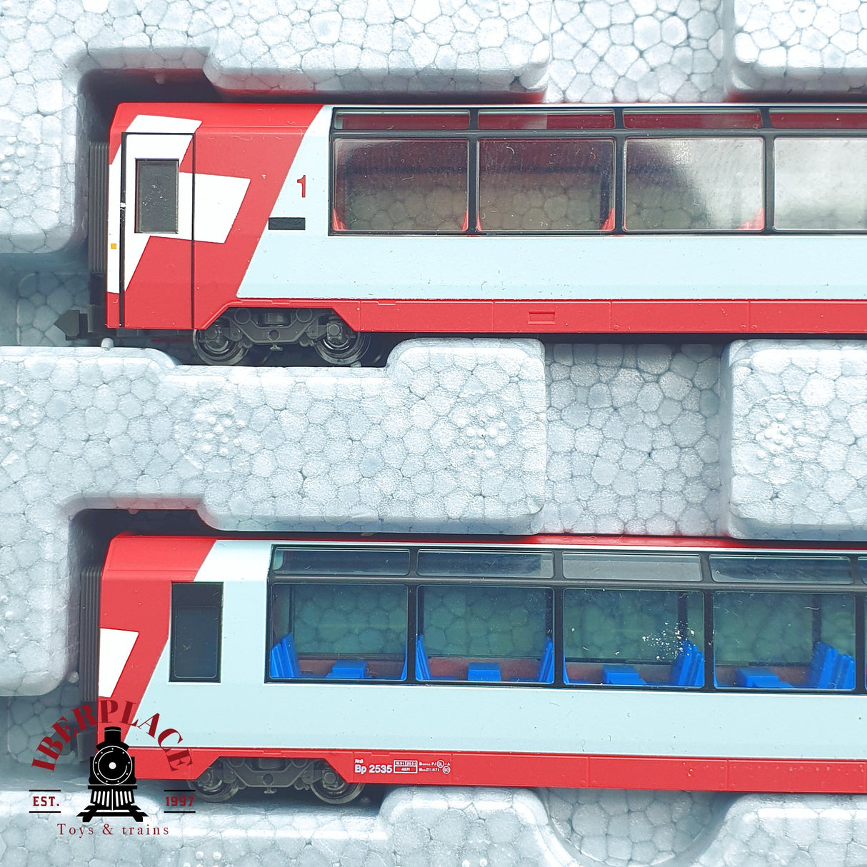 ♻️ 2 mano -  Kato 10-006 set de inicio Locomotora Glacier on tour N escala 1:160 AN03