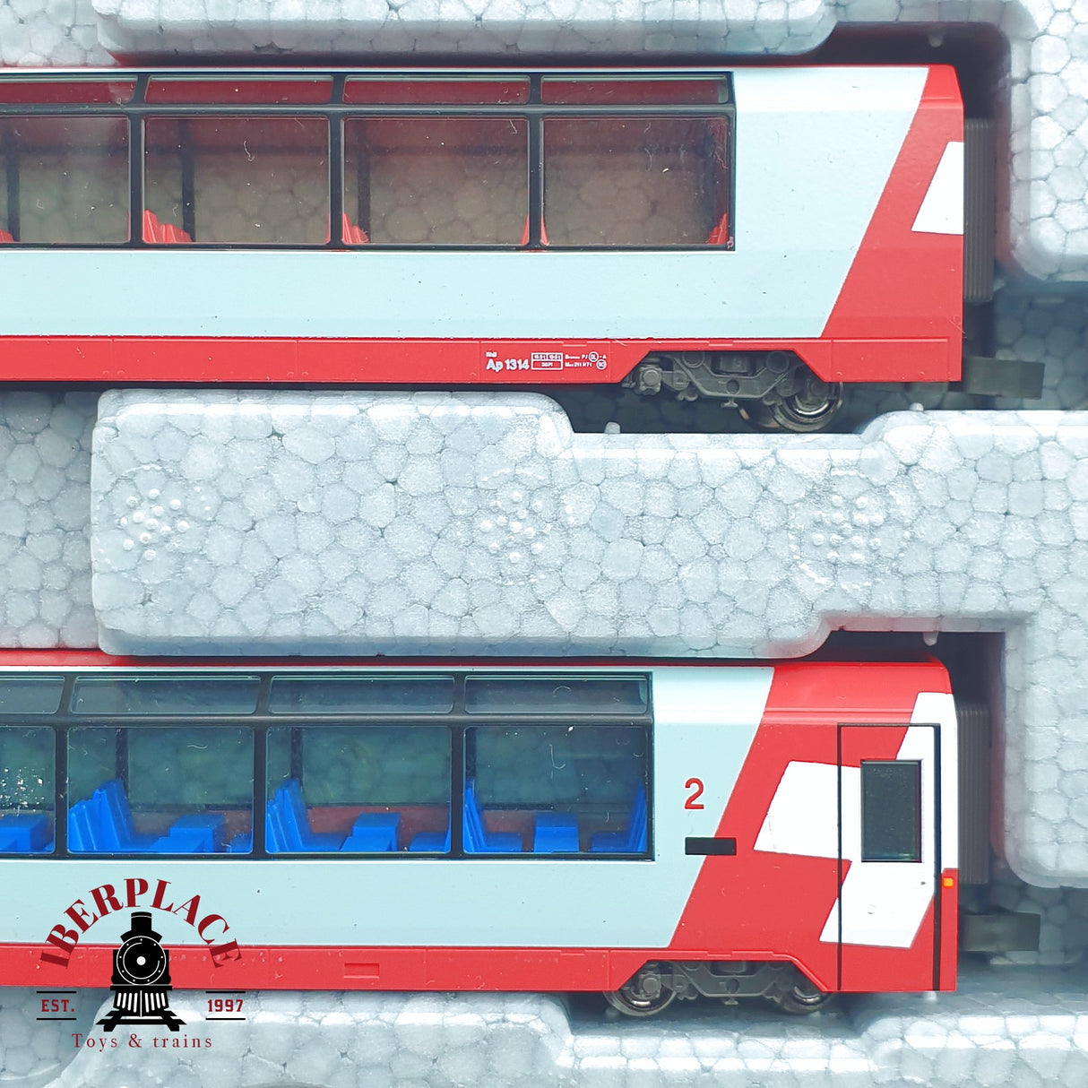 ♻️ 2 mano -  Kato 10-006 set de inicio Locomotora Glacier on tour N escala 1:160 AN03