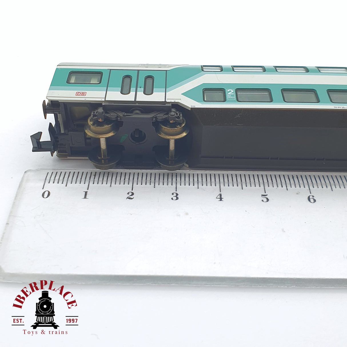 ♻️ 2 mano -  Fleischmann 8154 Vagón de doble piso München Hbf DB N escala 1:160 AN03