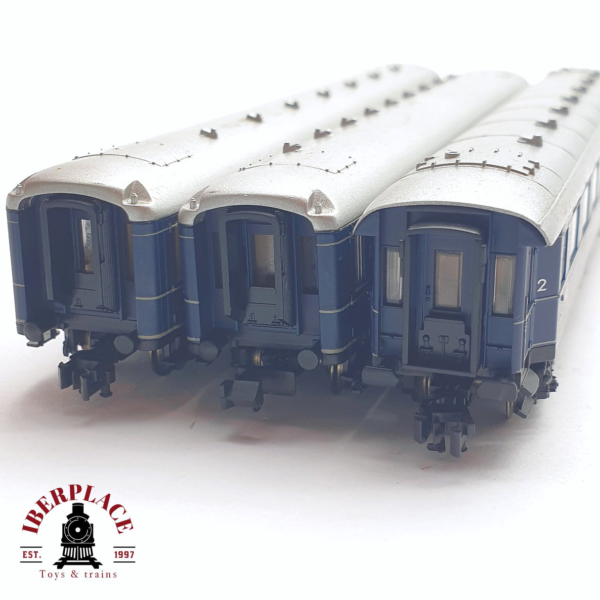 ♻️ 2 mano - Minitrix 3x vagones pasajero DB clases 1-2 N escala 1:160 AN03