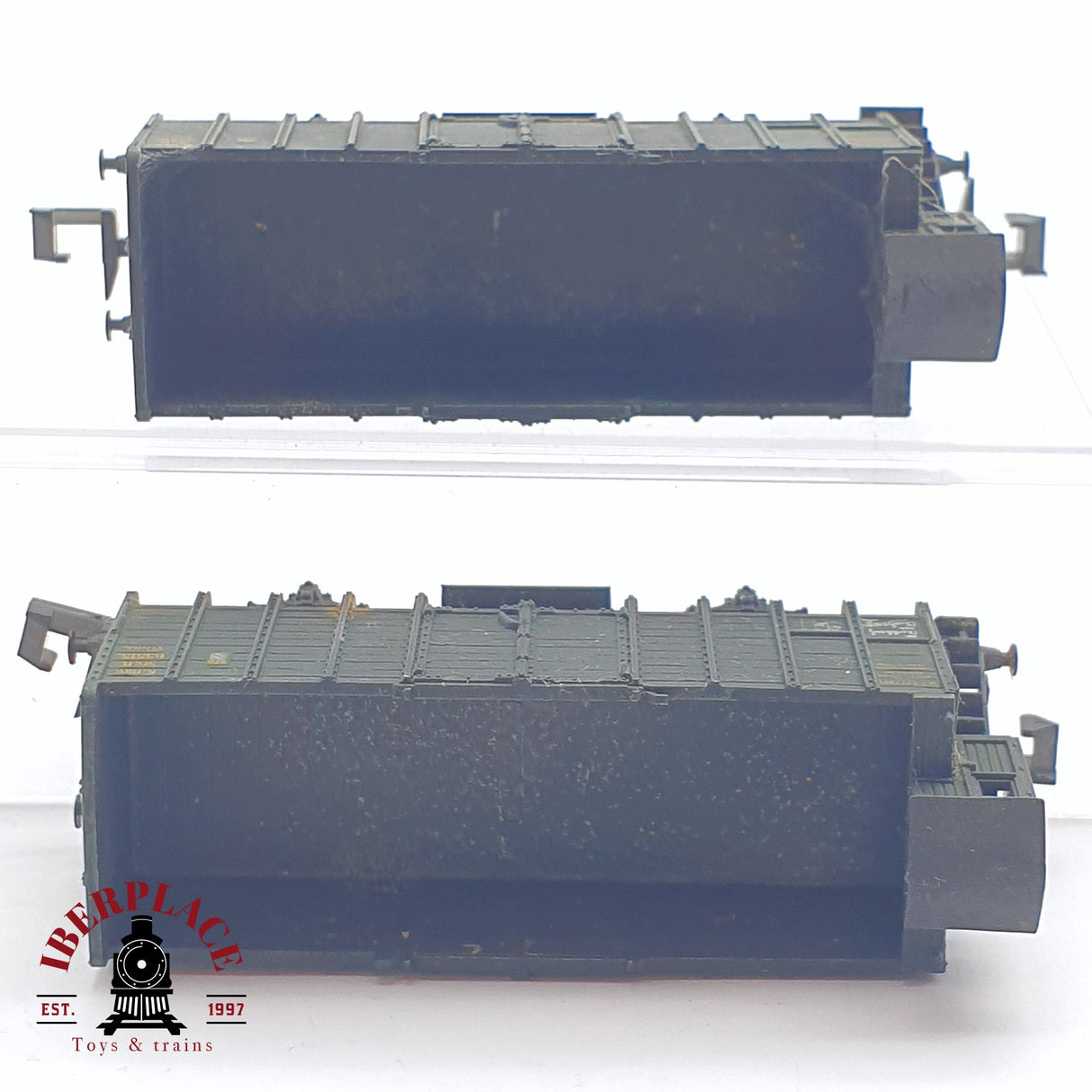 ♻️ 2 mano -  Minitrix 2x vagones con garita K.Bay.Sts.B N escala 1:160 AN03