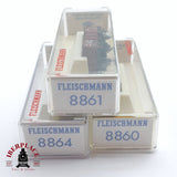 ♻️ 2 mano -  Fleischmann 3x vagones abiertos K.Bay.Sts.B N escala 1:160 AN03