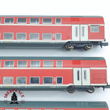 ♻️ 2 mano - Minitrix 4x vagones pasajero de doble piso RE1 DB clase 1-2 N escala 1:160 TEN06