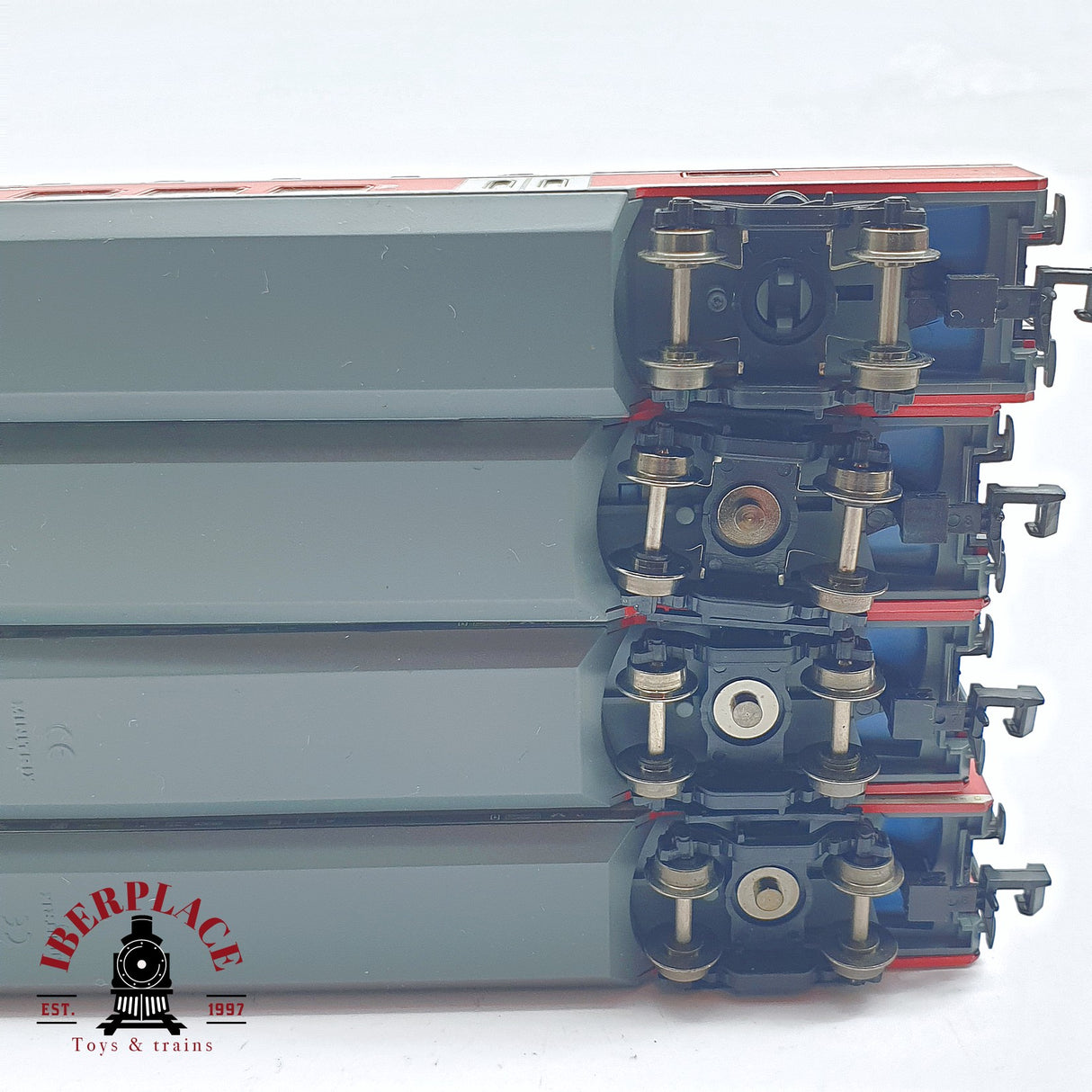 ♻️ 2 mano - Minitrix 4x vagones pasajero de doble piso RE1 DB clase 1-2 N escala 1:160 TEN06