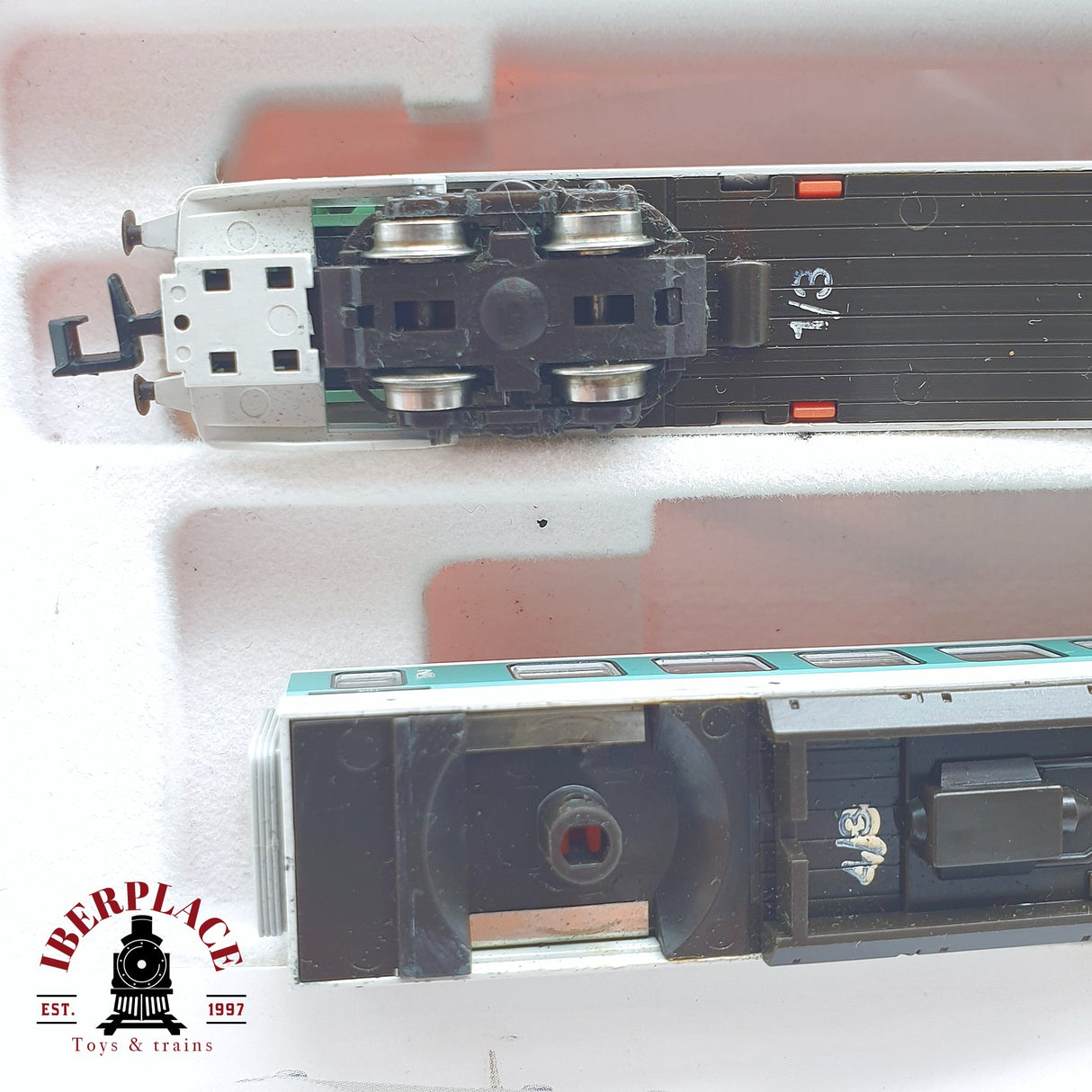 ♻️ 2 mano - Fleischmann 7428 Locomotora con remolque DB N escala 1:160 TEN06