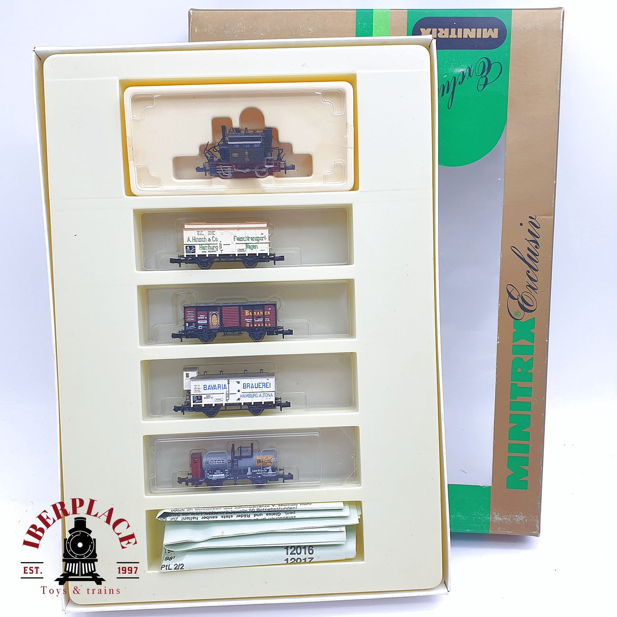 ♻️ 2 mano - Minitrix 11012 Set Locomotora K.P.E.V 6081 N escala 1:160 TEN06