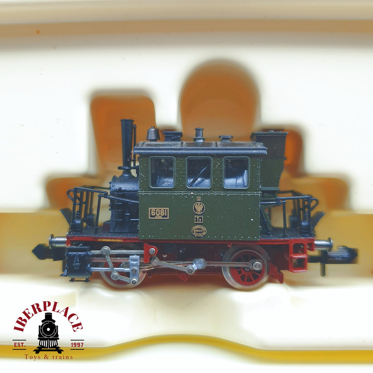 ♻️ 2 mano - Minitrix 11012 Set Locomotora K.P.E.V 6081 N escala 1:160 TEN06