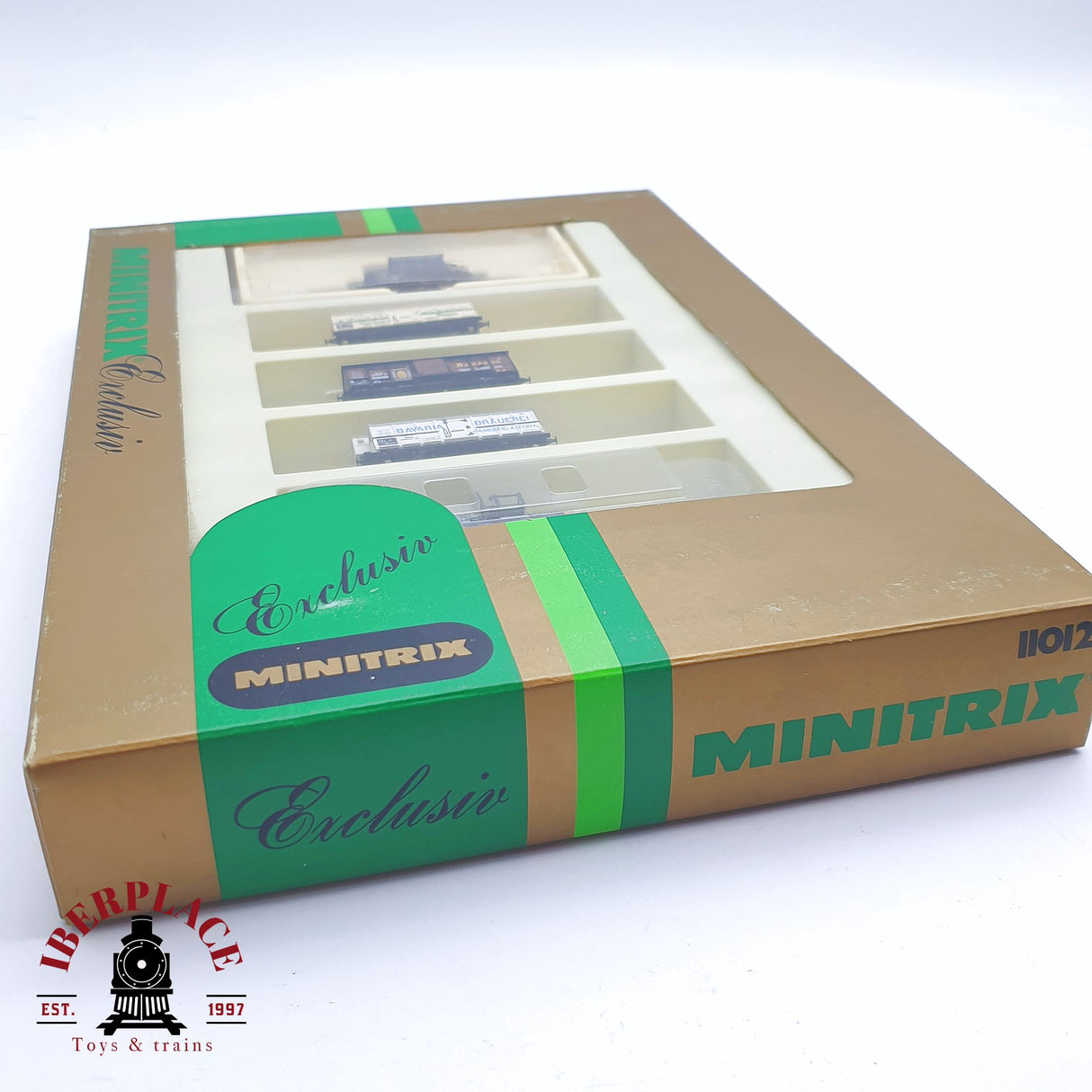 ♻️ 2 mano - Minitrix 11012 Set Locomotora K.P.E.V 6081 N escala 1:160 TEN06