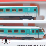 ♻️ 2 mano - Fleischmann 7415 Locomotora Pendolino remolque DB N escala 1:160 TEN06