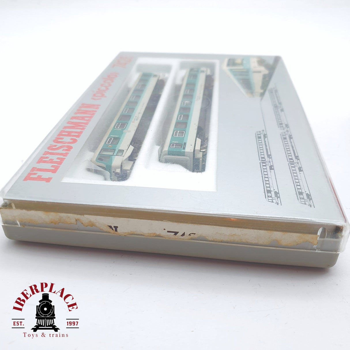 ♻️ 2 mano - Fleischmann 7428 Locomotora con remolque DB N escala 1:160 TEN06