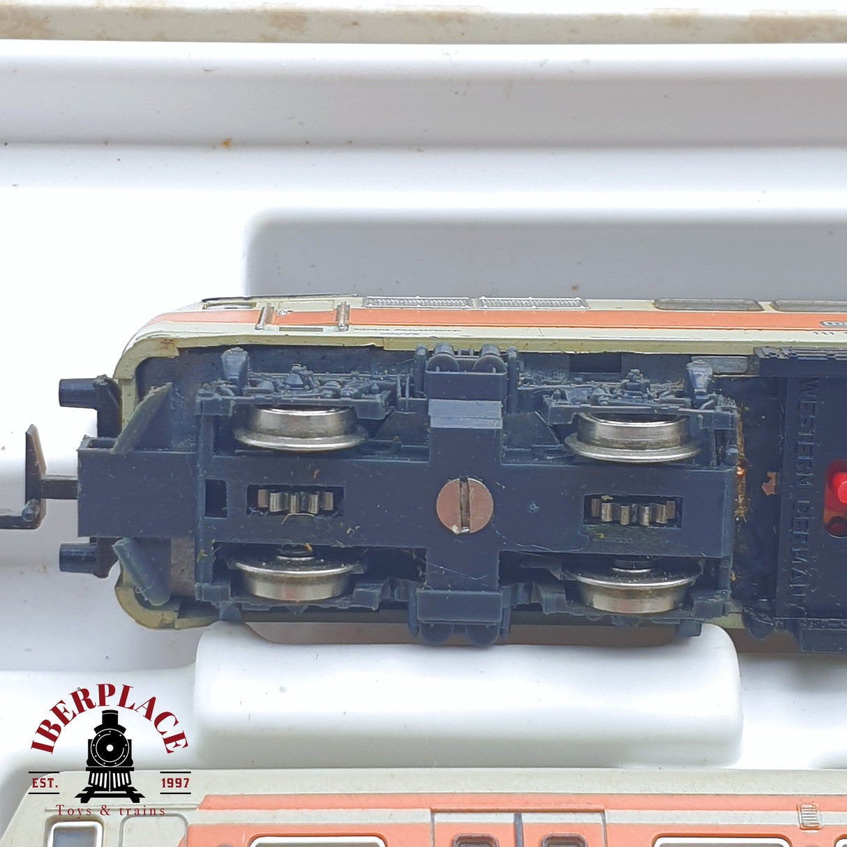 ♻️ 2 mano - Minitrix 51 1027 20 Set Locomotora BR 111 DB 20 Jahre N escala 1:160 TEN06