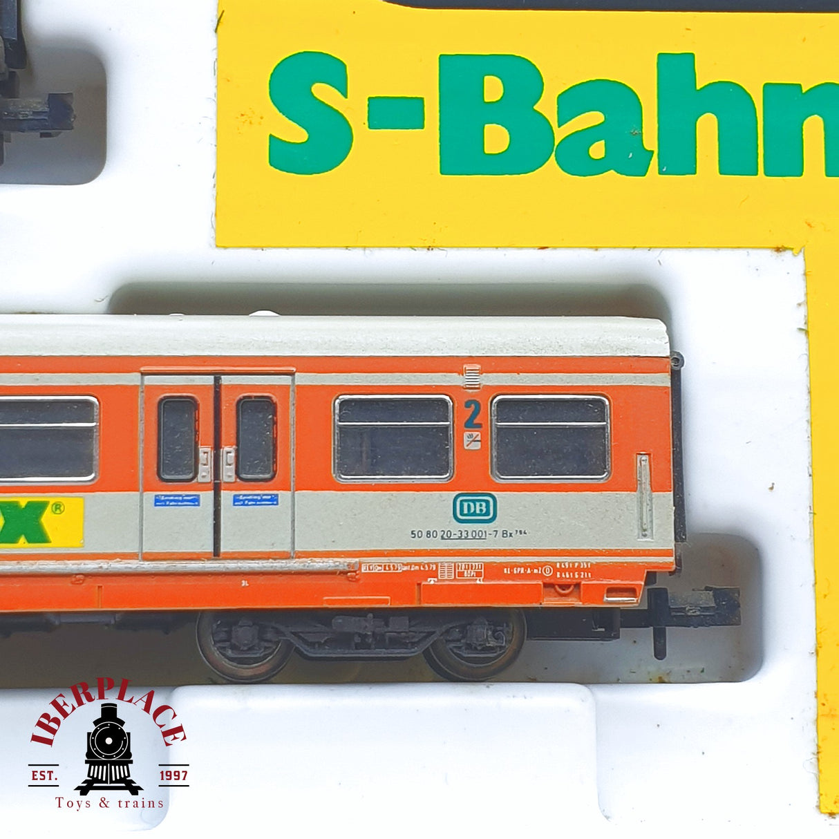 ♻️ 2 mano - Minitrix 51 1027 20 Set Locomotora BR 111 DB 20 Jahre N escala 1:160 TEN06