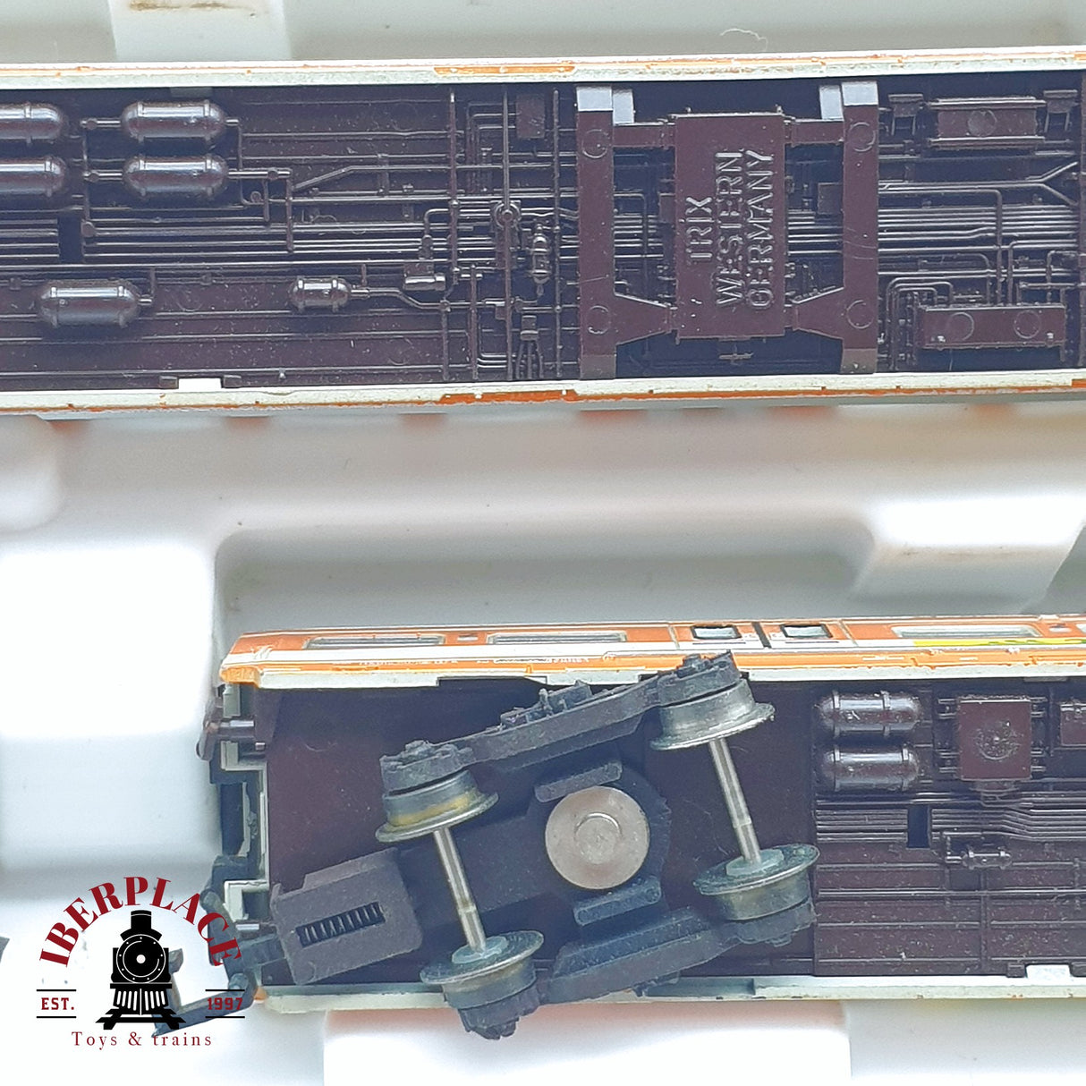 ♻️ 2 mano - Minitrix 51 1027 20 Set Locomotora BR 111 DB 20 Jahre N escala 1:160 TEN06