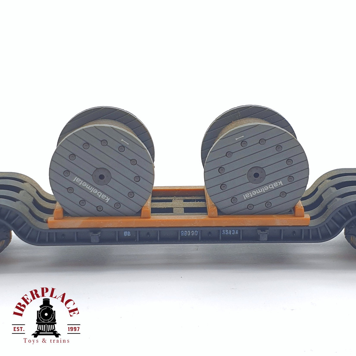 ♻️ 2 mano - Fleischmann 8299 vagón remolque de plataforma baja DB N escala 1:160 TEN06