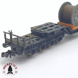 ♻️ 2 mano - Fleischmann 8299 vagón remolque de plataforma baja DB N escala 1:160 TEN06