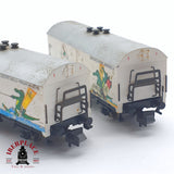 ♻️ 2 mano - Minitrix 13917K vagones cerveceros Lederer DB N escala 1:160 TEN06