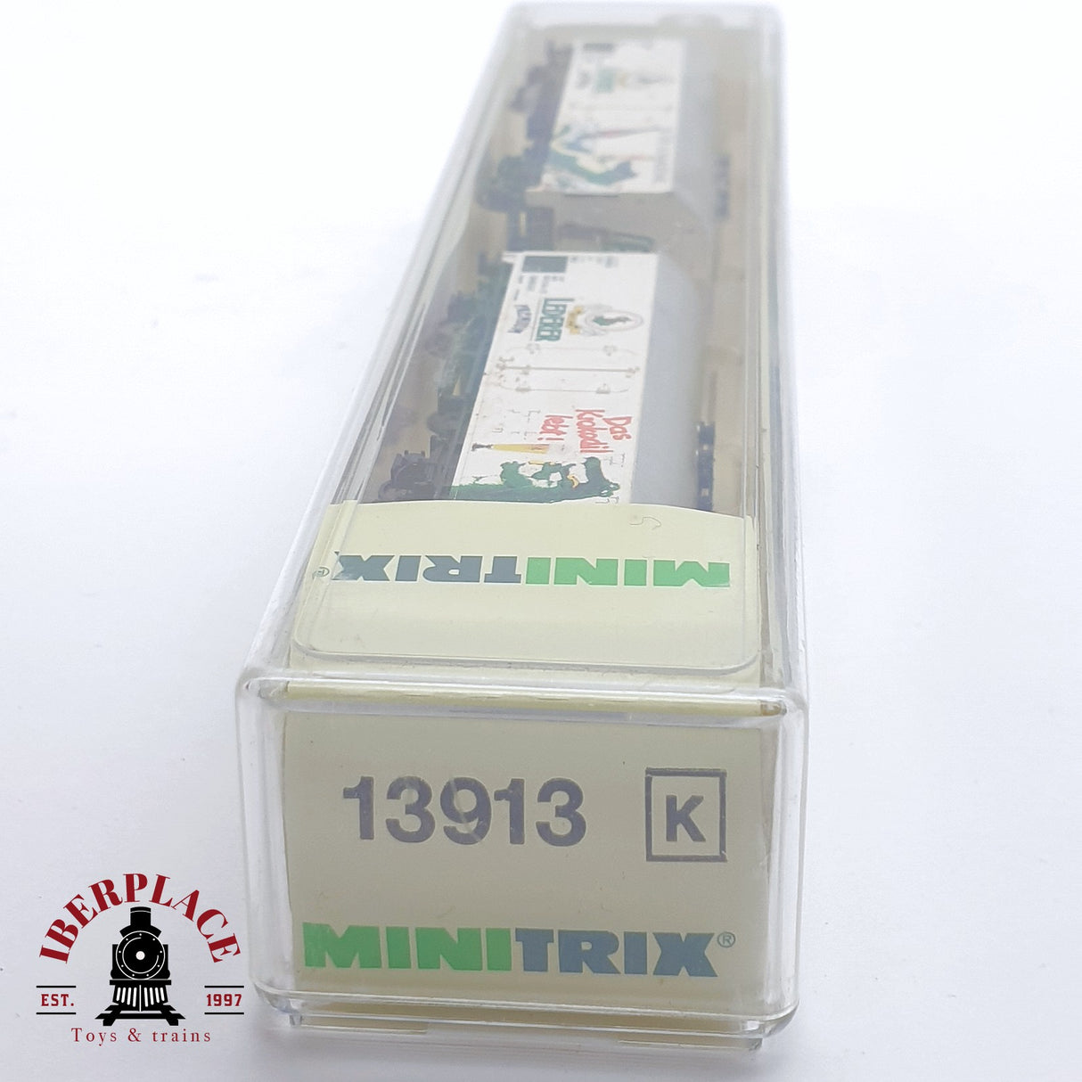 ♻️ 2 mano - Minitrix 13913K vagones cerveceros Lederer DB N escala 1:160 TEN06