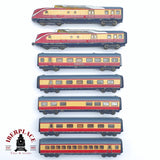 ♻️ 2 mano - Roco set locomotora Trans Europ Express DB VT 11 5011 N escala 1:160 TEN06