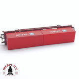 ♻️ 2 mano - Fleischmann 25307 vagón plataforma contenedores Skandi DB N escala 1:160 TEN06
