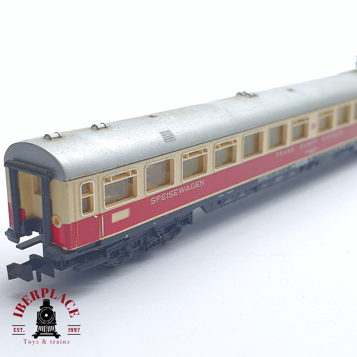 ♻️ 2 mano - Minitrix 51 3084 00 vagón restaurante DB Trans Europ Express N escala 1:160 TEN06