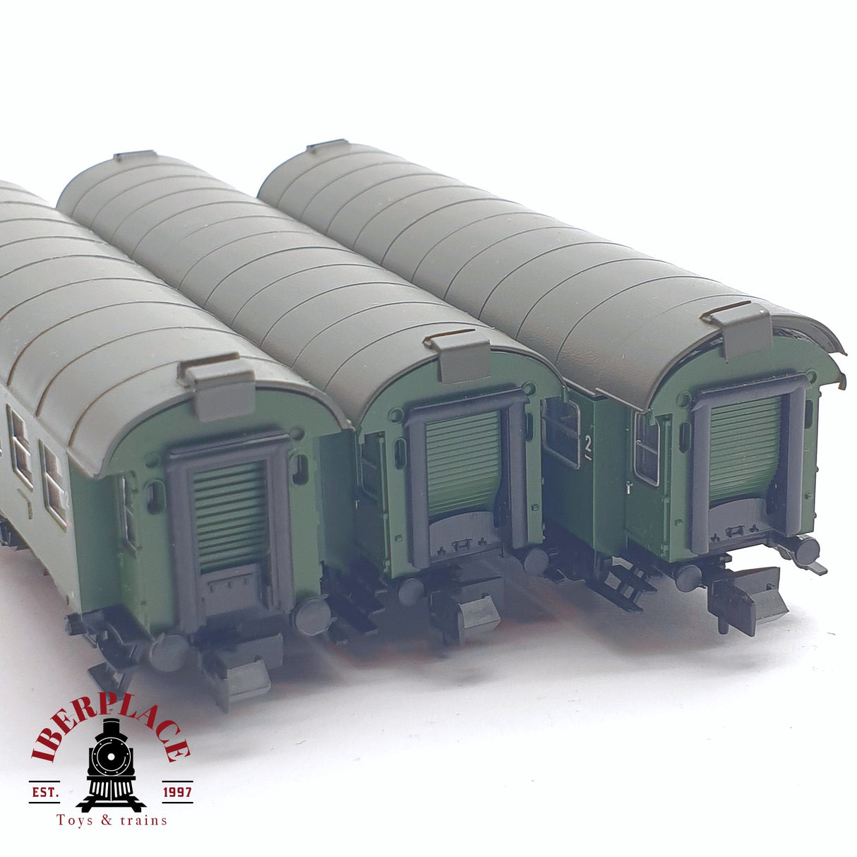 ♻️ 2 mano - 3x Fleischmann vagones pasajeros DB clase 2 N escala 1:160 TEN06