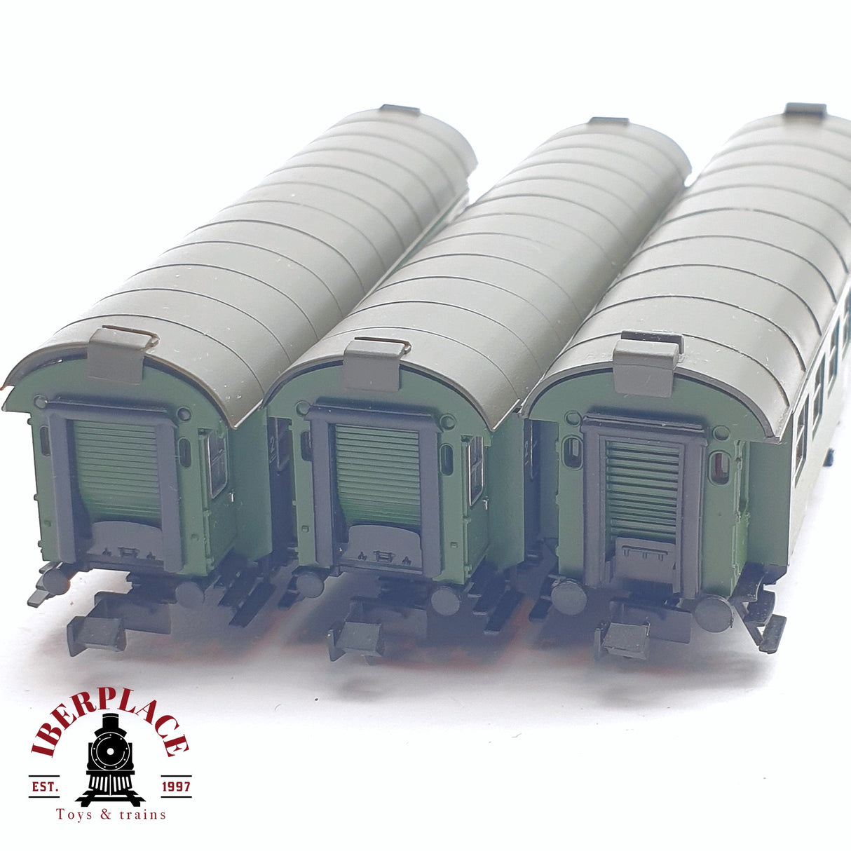 ♻️ 2 mano - 3x Fleischmann vagones pasajeros DB clase 2 N escala 1:160 TEN06