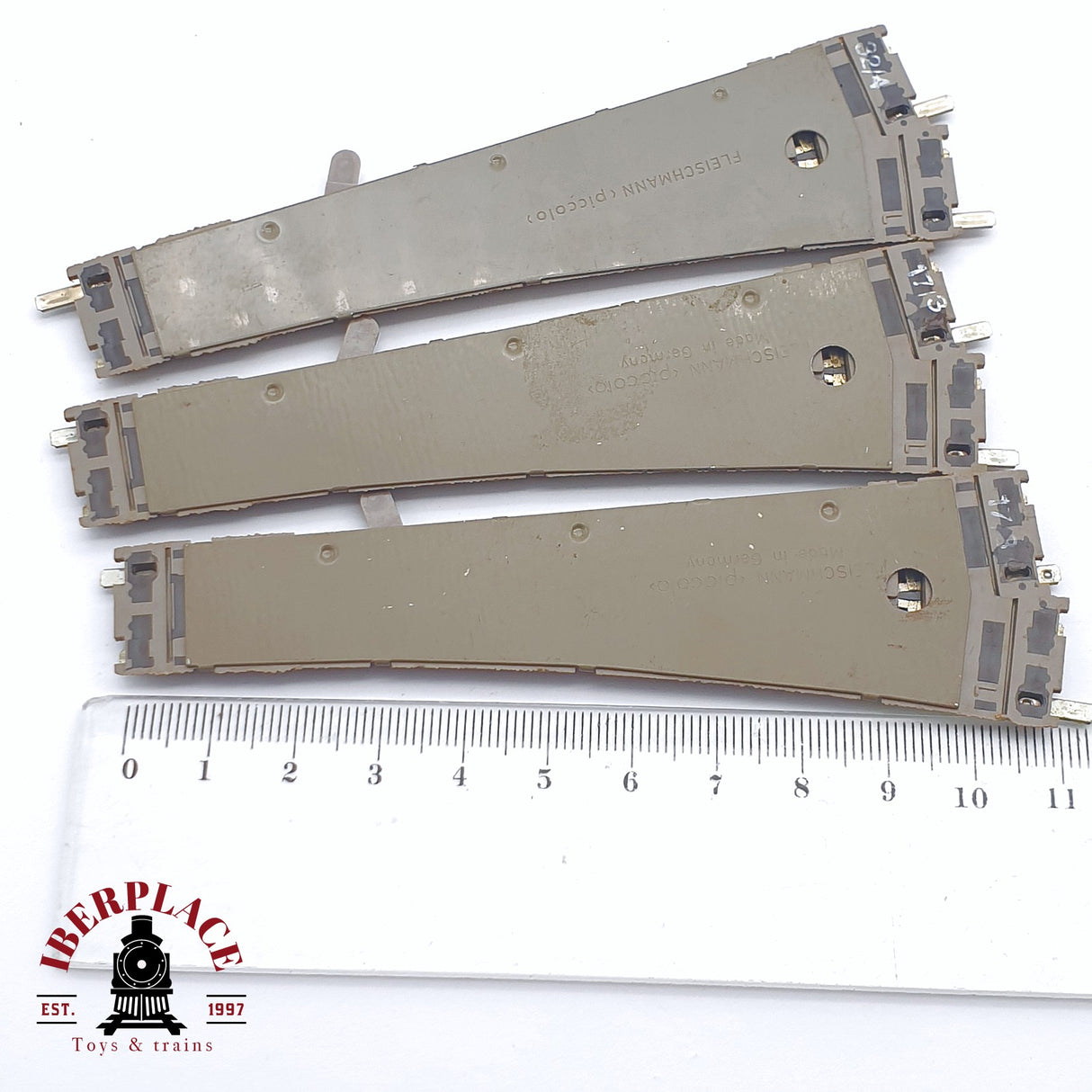 ♻️ 2 mano - 3x Fleischmann 9170 desvíos a la izquierda N escala 1:160 TEN06